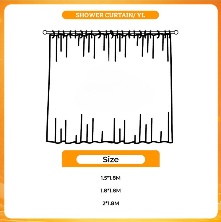 3D shower curtain - Call Her Daddy Shop