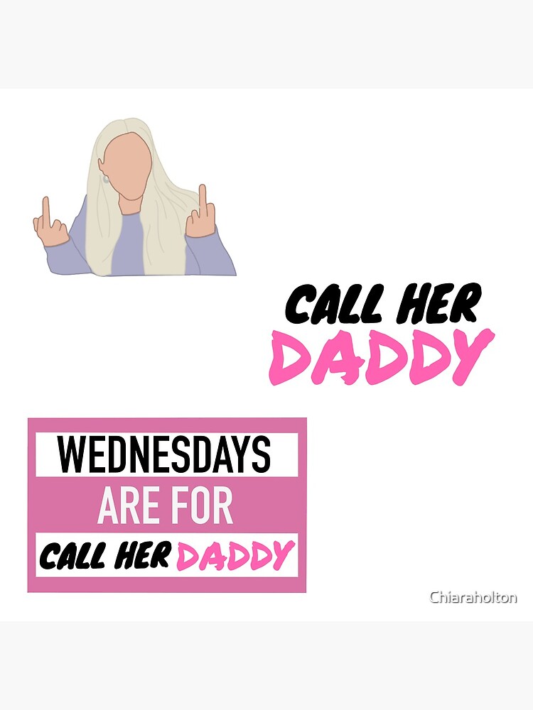 Call Her Daddy Sticker Pack Shower Curtain - Image 2