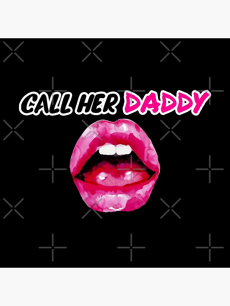Call Her Daddy Quote Lips Tapestry - Image 2