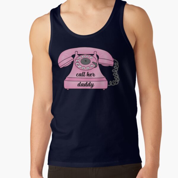 Call Her Daddy Telephone Sticker Tank Top - Image 5