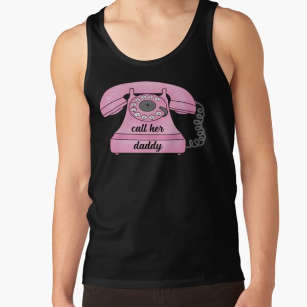 Call Her Daddy Telephone Sticker Tank Top - Image 3