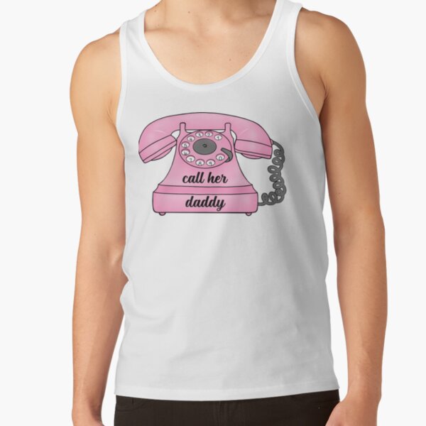 Call Her Daddy Telephone Sticker Tank Top - Image 2