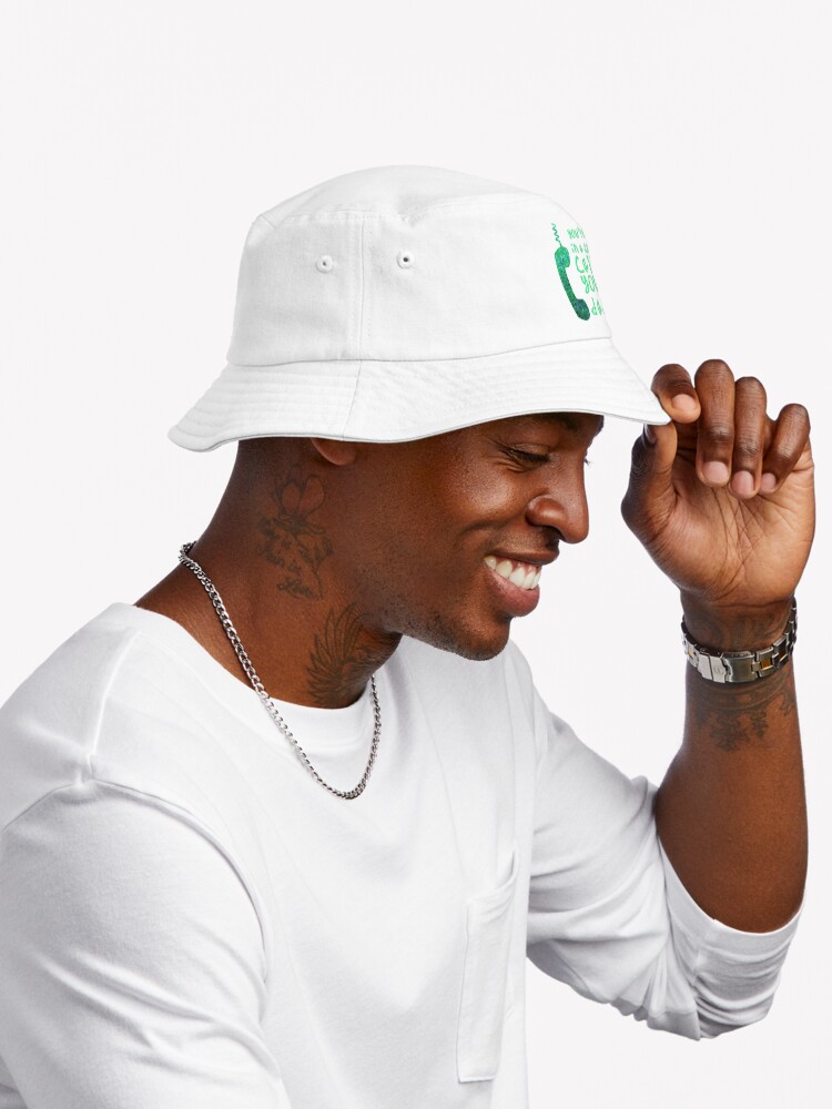 Youre In A Cult Call Your Dad Green Bucket Hat - Image 3