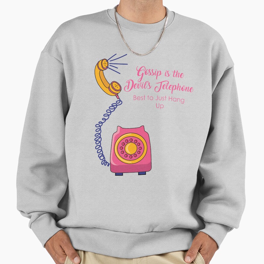 Schitt S Creek Gossip Is The Devil S Telephone Sweatshirt - Image 4