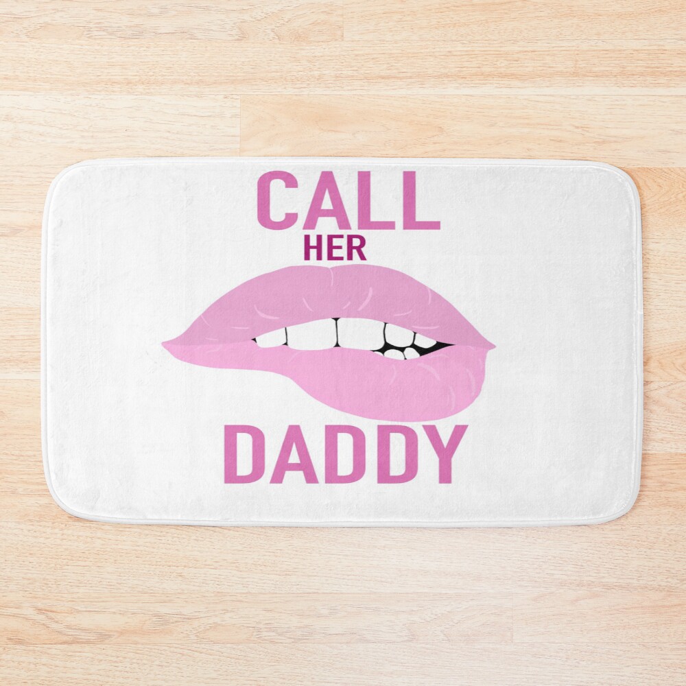 Call Her Daddy Lips Bath Mat