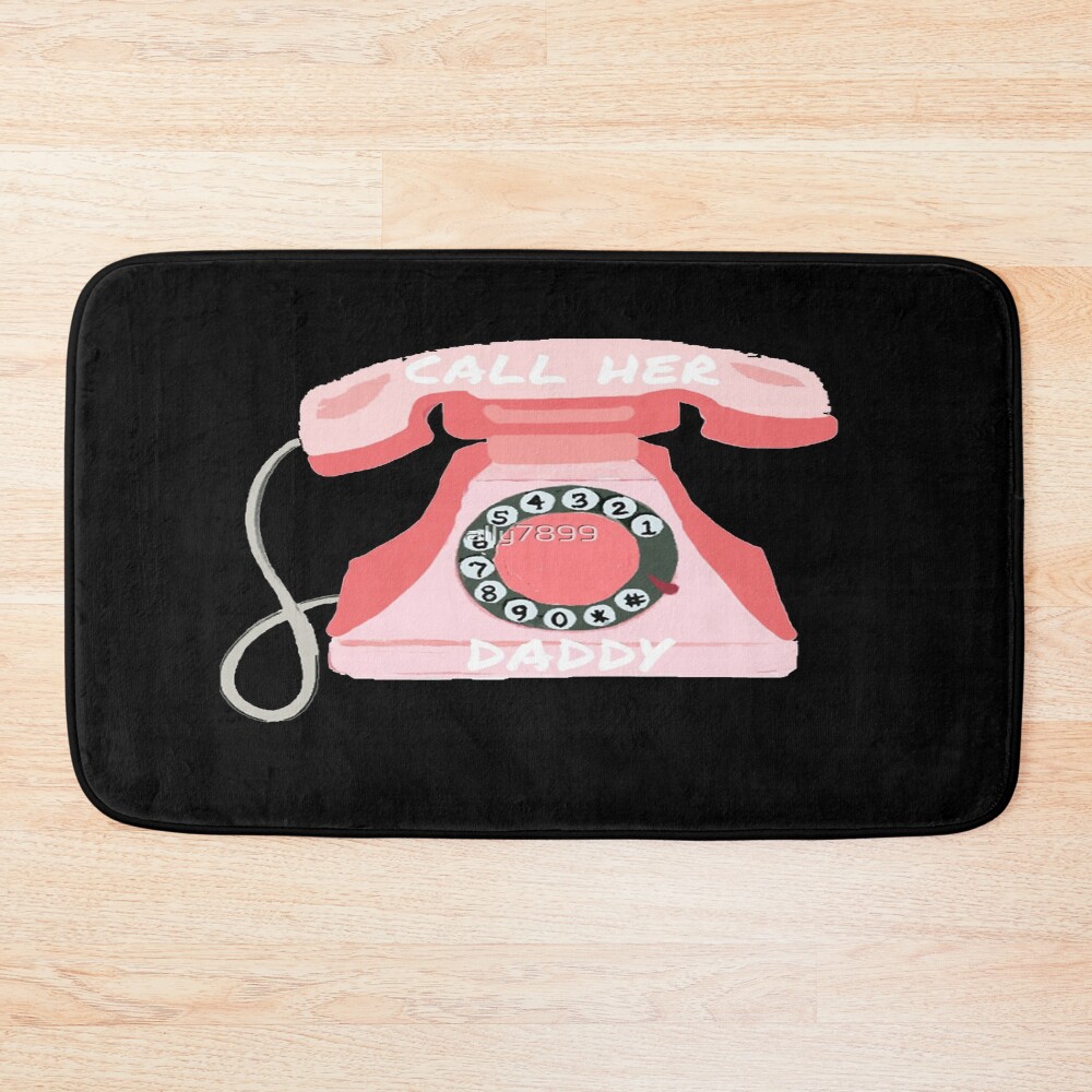 Call Her Daddy Meme Stickers Bath Mat