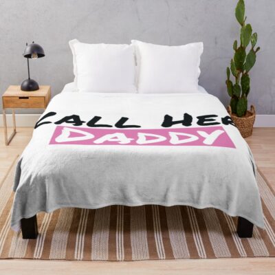 Call Her Daddy Logo Throw Blanket