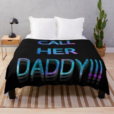 Call Her Daddy Shimmer Throw Blanket