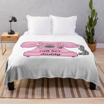 Call Her Daddy Telephone Throw Blanket