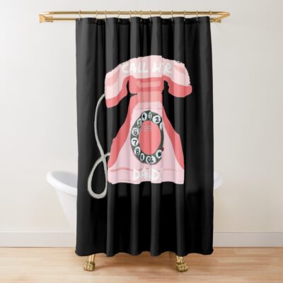 Call Her Daddy Meme Stickers Shower Curtain