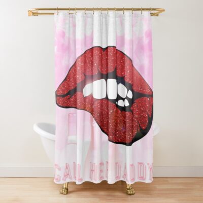 Call Her Daddy Pink Color Shower Curtain