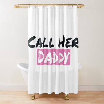 Call Her Daddy Logo Shower Curtain