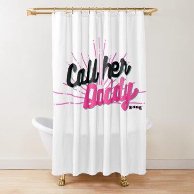 Call Her Daddy Gang Slogan Shower Curtain