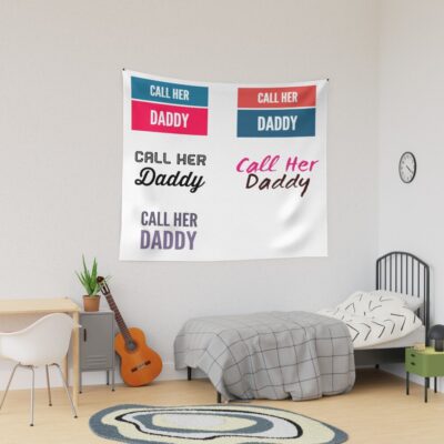 Call Her Daddy Quote Tapestry
