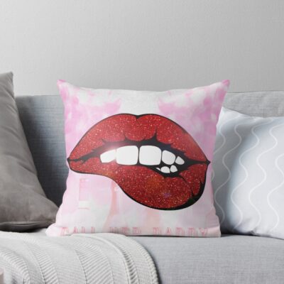 Call Her Daddy Pink Color Throw Pillow