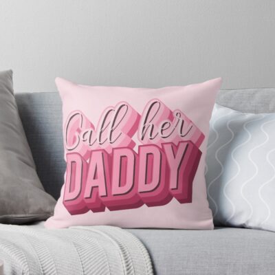 Meme Call Her Daddy Throw Pillow