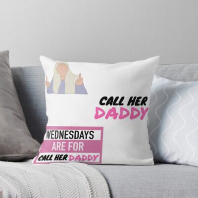 Call Her Daddy Sticker Pack Throw Pillow